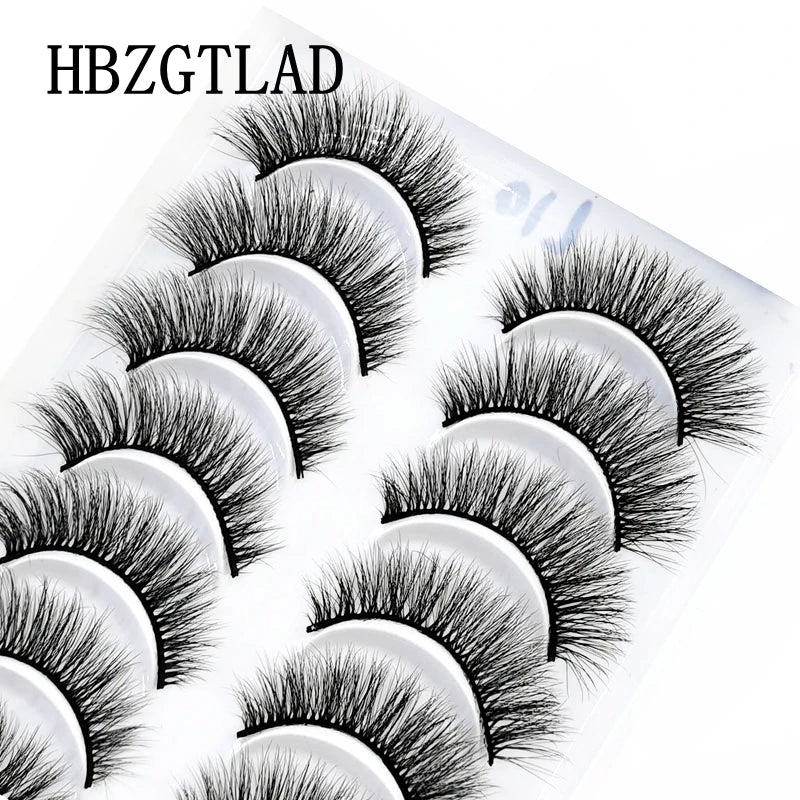 NEW 10 Pairs Natural False Eyelashes Fake Lashes Long Makeup 3d Mink Lashes