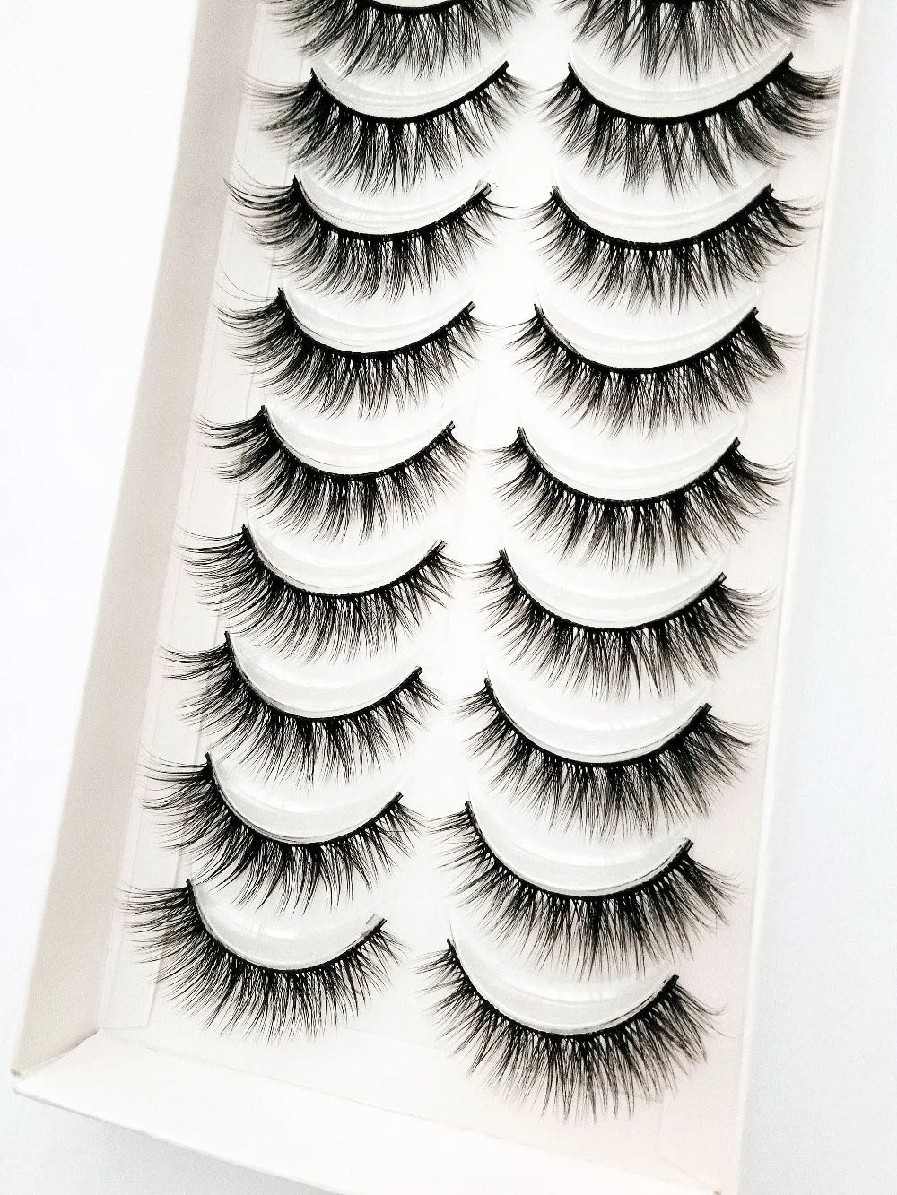 NEW 10 Pairs Natural False Eyelashes Fake Lashes Long Makeup 3d Mink Lashes