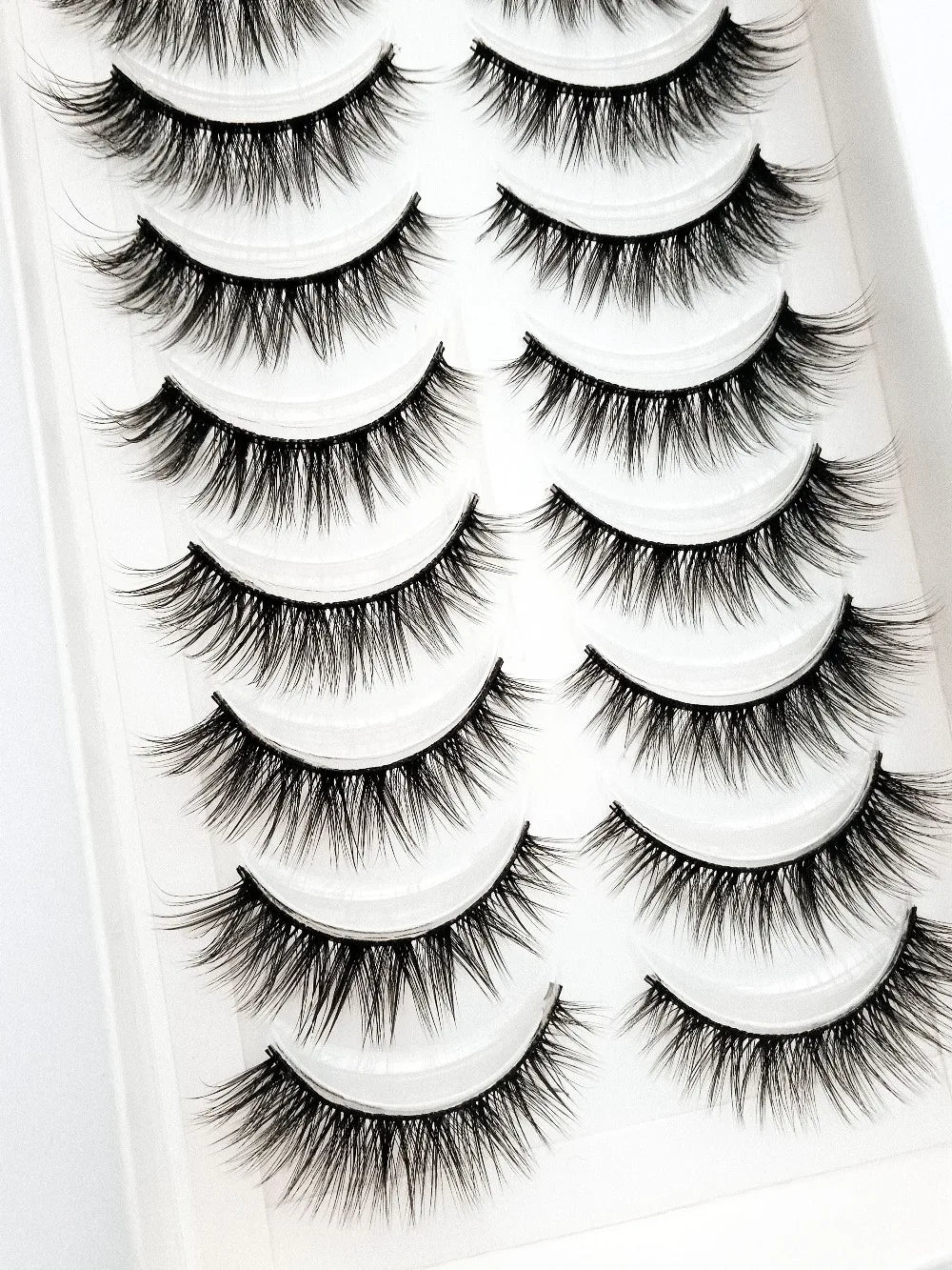 NEW 10 Pairs Natural False Eyelashes Fake Lashes Long Makeup 3d Mink Lashes