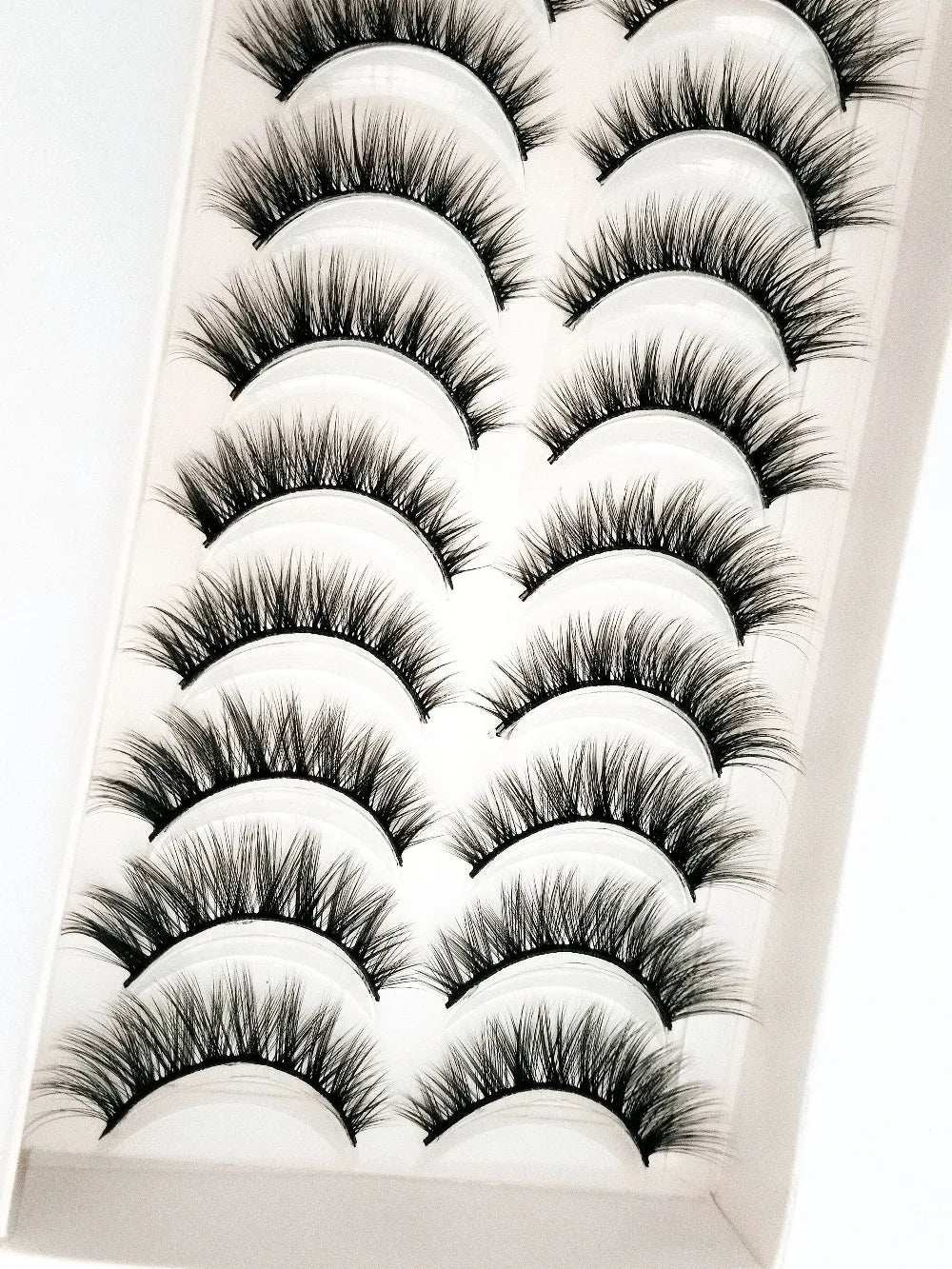 NEW 10 Pairs Natural False Eyelashes Fake Lashes Long Makeup 3d Mink Lashes