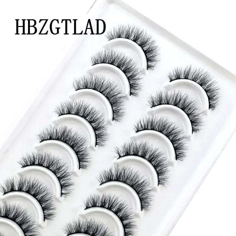 NEW 10 Pairs Natural False Eyelashes Fake Lashes Long Makeup 3d Mink Lashes