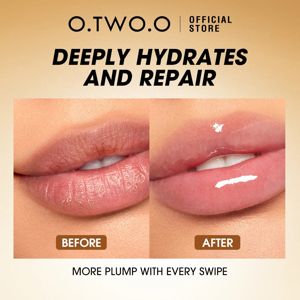 O.TWO.O Lip Oil Gloss Lip Plumper Makeup Moisturizing NonSticky Sexy