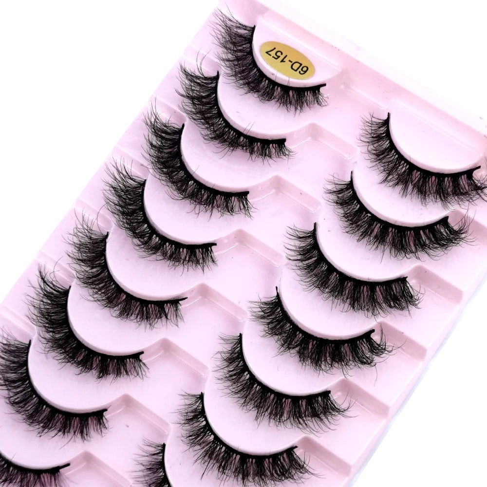 HBZGTLAD New 10 Pairs Natural False Eyelashes Fake Lashes Long Makeup 3d
