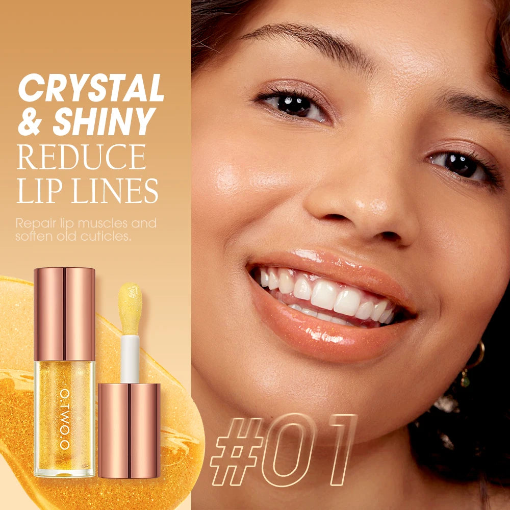 O.TWO.O Lip Oil Gloss Lip Plumper Makeup Moisturizing NonSticky Sexy