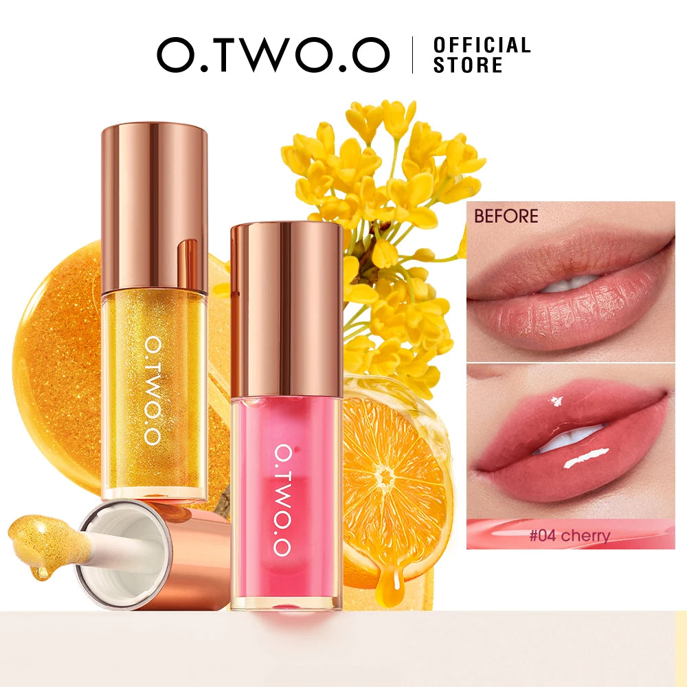 O.TWO.O Lip Oil Gloss Lip Plumper Makeup Moisturizing NonSticky Sexy