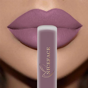 NICEFACE Nude Liquid Lipsticks Waterproof Velvet Matte Lip Gloss Long